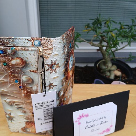 Brahmin Large Duxbury & Ady Wallet NWT Sea Jewel - Picture 5 of 7